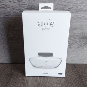 Elvie Pump Replacement Bottles - Clear with Gray Lid